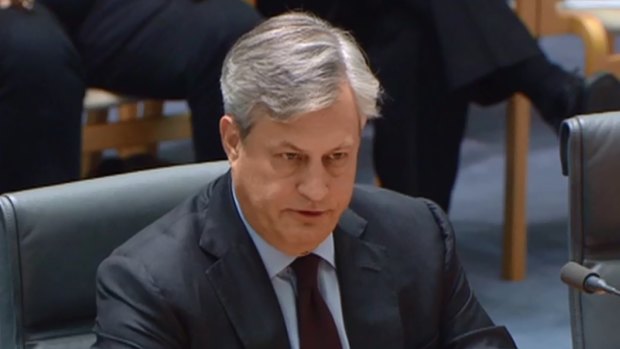 Westpac CEO Brian Hartzer at the first parliamentary committee hearing since the royal commission.