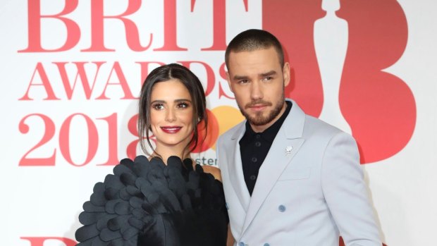 Liam Payne and Cheryl Cole at the Brit Awards 2018 in London.