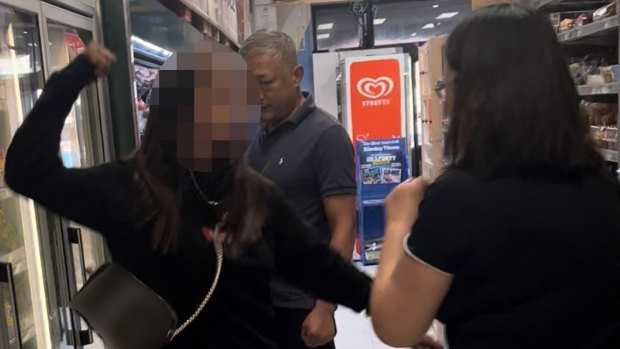 The altercation in the Ashfield IGA in January 2023.