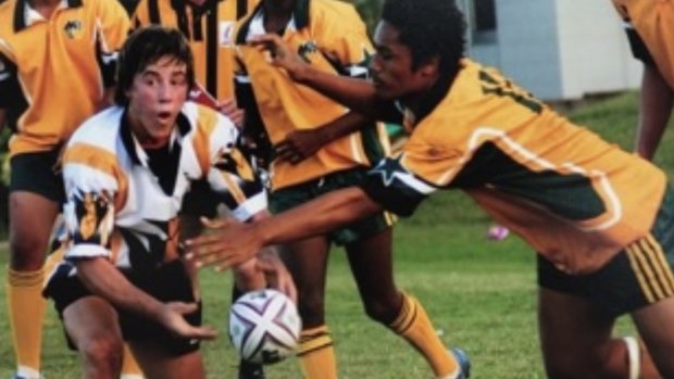 Ben Hunt playing for St Brendan’s in Rockhampton.