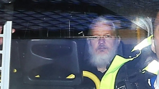 Julian Assange is in London's Belmarsh Prison serving a 50-week sentence for breaching bail conditions in 2012.