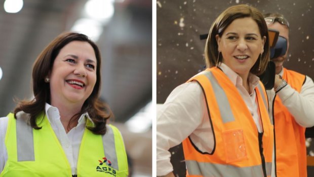 Queensland Premier Annastacia Palaszczuk and Opposition Leader Deb Frecklington will don high-vis for much of the next 25 days. 