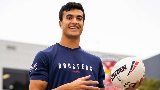 Roosters young gun Joseph Suaalii.