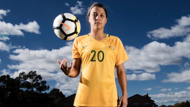 Misgivings: Australian star Sam Kerr expressed her surprise and disappointment at the decision to sack the Matildas' coach.