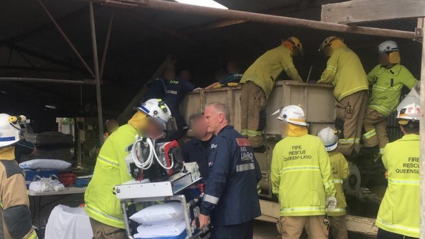 The Coleyville farming accident prompted a large-scale response from emergency services.