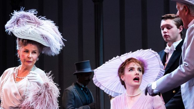 Robyn Nevin as Mrs Higgins (left), with Anna O'Byrne as Eliza Doolittle in My Fair Lady.