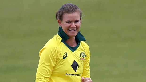 Jess Jonassen took two wickets and was also at the crease at the death during Australia's second Women's Ashes win.