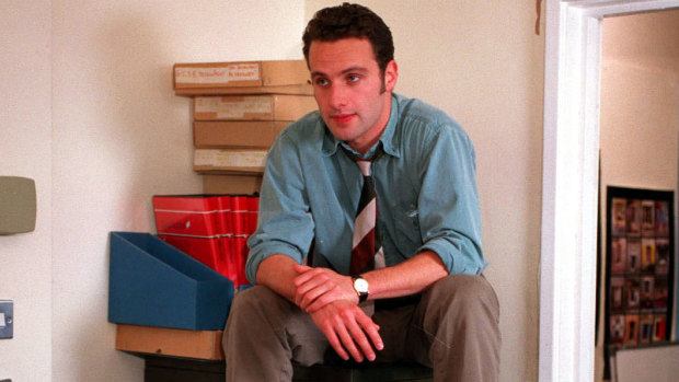 Andrew Lincoln playing manchild Simon Casey in Teachers.