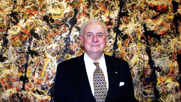 Gough Whitlam with Blue Poles.