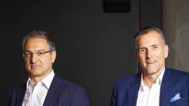 Splitit Chairman Spiro Pappas (left) and chief executive Gil Don. 