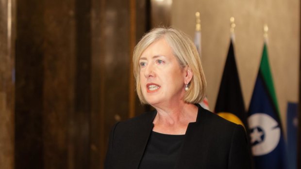 Australia’s High Commissioner Lynette Wood speaking at Australia House, London, on Sunday, September 11, 2022.