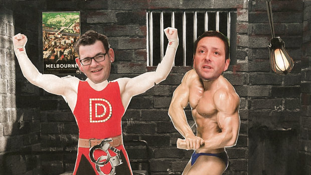 The main event: Dan “The Man” Andrews versus Matthew “Tough” Guy.