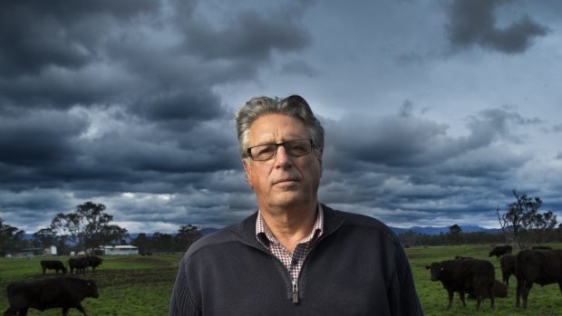 David Blackmore on his cattle property near Alexandra.