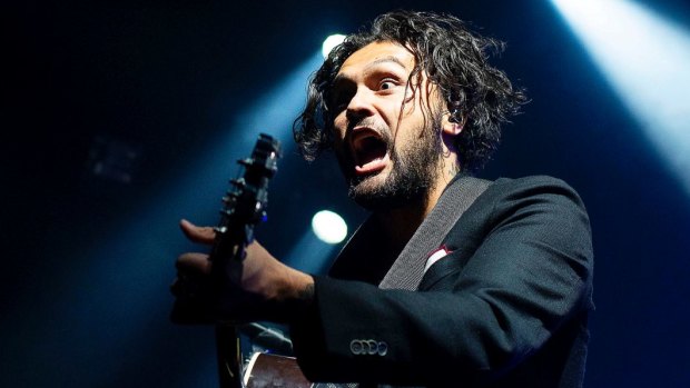 David Le'aupepe of Gang of Youths at the Enmore Theatre in Sydney.