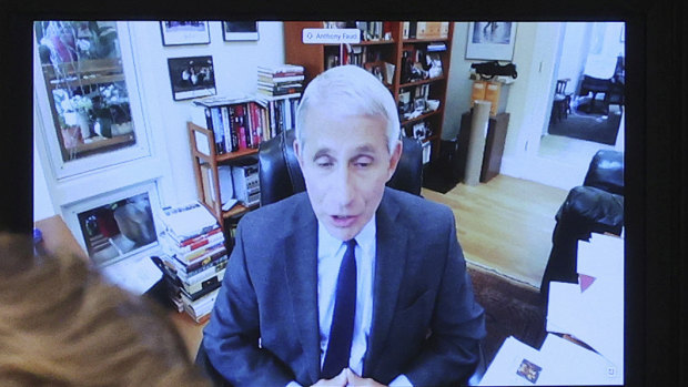Investors were unnerved by Dr Anthony Fauci's warnings.