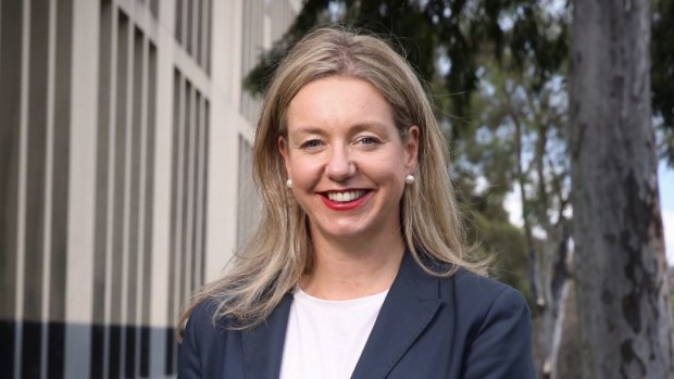 Bridget McKenzie outside Parliament House.