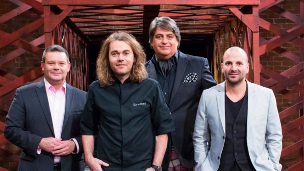 MasterChef Australia, season 7: (from left) Gary Mehigan, Shannon Bennett, Matt Preston, George Calombaris.