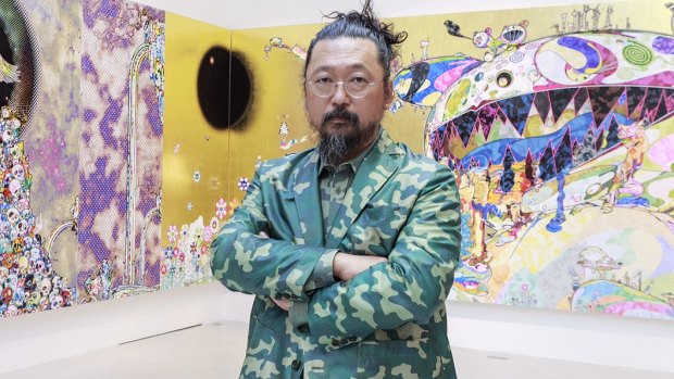 Takashi Murakami in his studio.