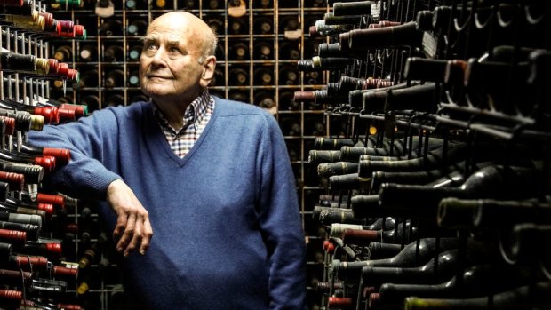 James Halliday in his private cellar at home, shortly before the record Langton's sale.