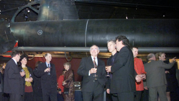 Then prime minister John Howard at the opening of Anzac Hall in 2001.