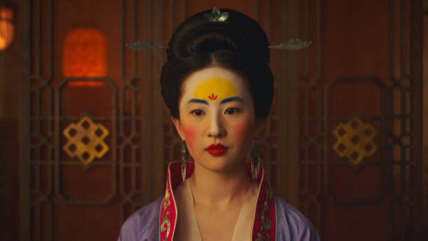 Liu Yifei in the title role of Mulan.