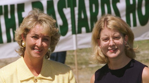 Natasha Stott Despoja with Cheryl Kernot in 1996.