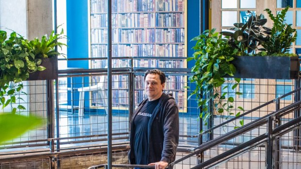 Steve Goldsmith at Atlassian's Austin office, which he says helps the startup attract talent. 