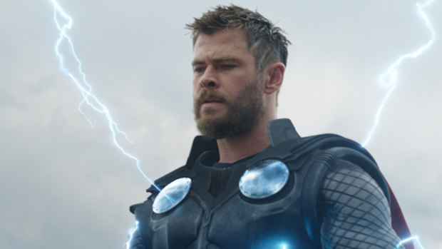 Chris Hemsworth as Thor in Avengers: Endgame.