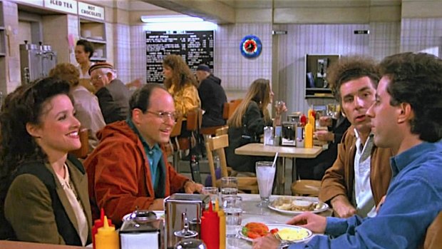 A scene from the local diner in the Seinfeld series. Chain eat-in restaurants promote social cohesion, say researchers.