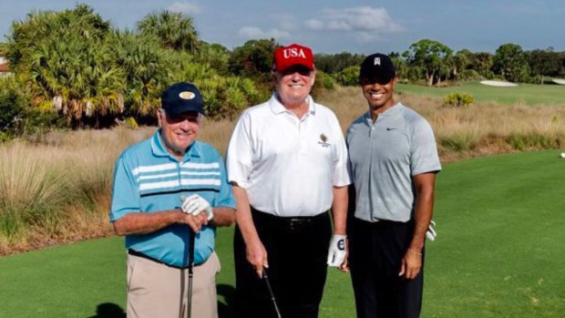 US President Donald Trump has golfed with Tiger Woods and Jack Nicklaus.