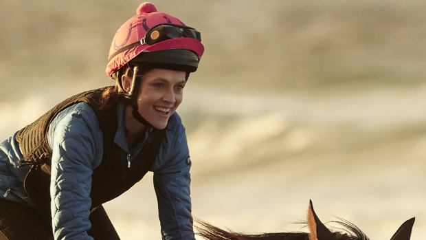 Teresa Palmer plays Michelle Payne in Rachel Griffiths’ biopic of the first female jockey to win the Melbourne Cup. 