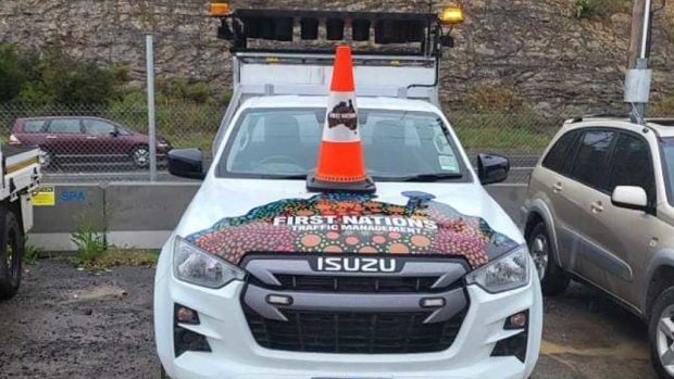 Traffic workers around Melbourne were on Wednesday putting cones on their utes to pay tribute to Timmy Rakei.