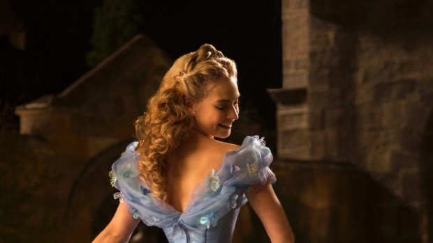 Lily James stars as the title character in Kenneth Branagh's Cinderella.
