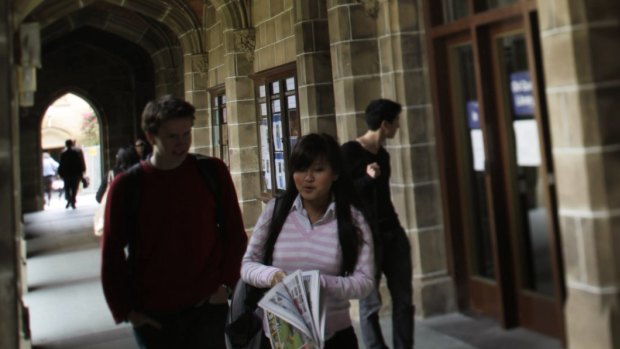 Melbourne universities have the highest proportion of international students in Australia. 