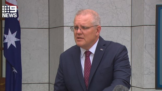 Prime Minister Scott Morrison discusses the rollout of a coronavirus vaccine in Australia. 