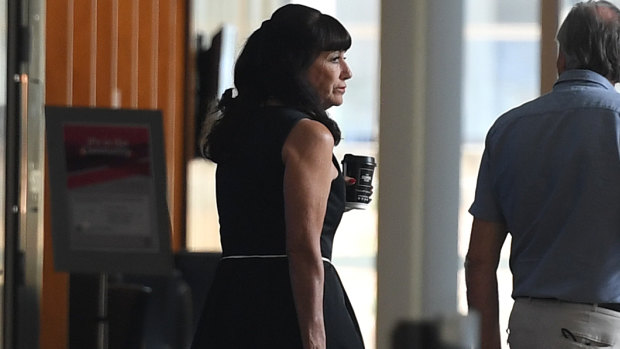 Theresa Dalton is seen in the Supreme Court in Brisbane on Monday.