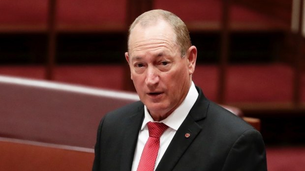 Fraser Anning came to national attention when he used the term "final solution" in his first speech.