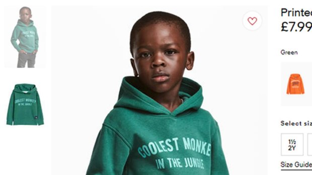 Clothing giant H&M was forced to apologise for this ad. 