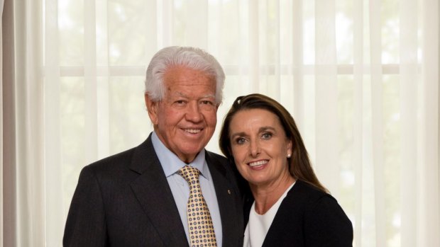 Blackmores' biggest shareholder Marcus Blackmore and wife Caroline. 