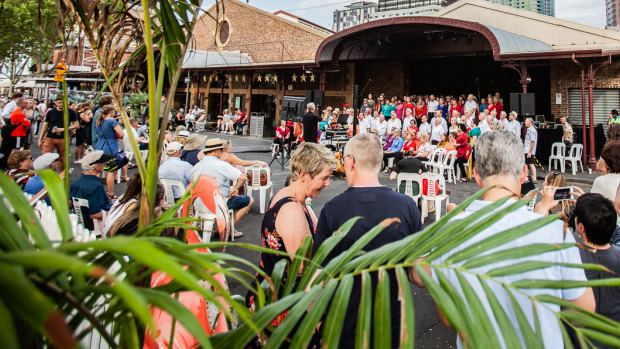 Suggestions to raise the heights of the Queen Victoria Market’s original roofs were not entertained in the upgrade.