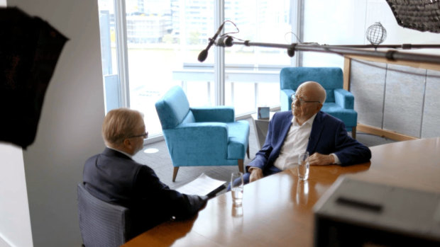 Sky chief Paul Whittaker interviewed News Corp chairman emeritus Rupert Murdoch in a one-hour special.