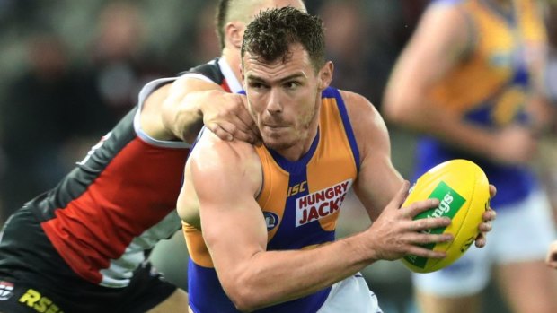 Luke Shuey won his second Eagles best and fairest award on Friday night. 