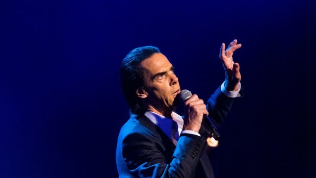 Nick Cave performing at the Concert Hall, Sydney Opera House last month.