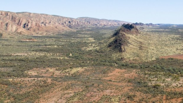 The famous Stuart Highway passing through the MacDonell Ranges in the Northern Territory.