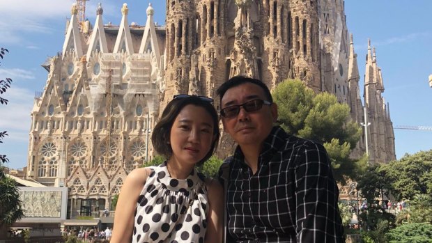 Yang Hengjun and his wife, Yuan Xiaoliang, photographed in Barcelona.