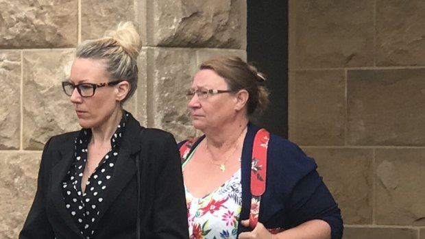 Tracey Bridgewater (left) denies killing her partner.