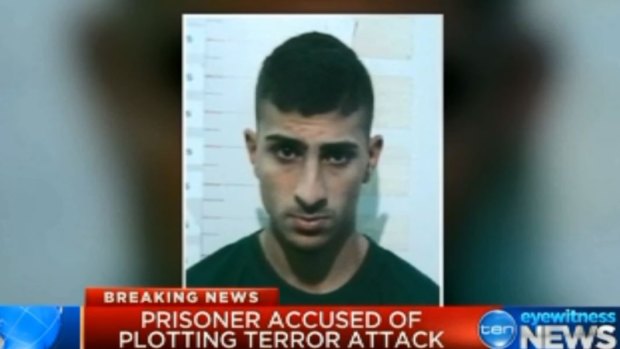Bourhan Hraichie carved an Islamic State slogan into a fellow inmate's forehead. 