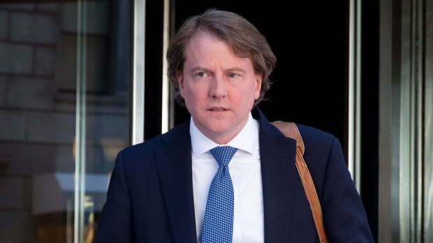 White House attorney Don McGahn reportedly wrote a memo for Trump outlining the consequences of ordering an investigation into Clinton and Comey. 