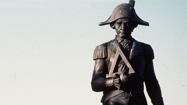 Captain Cook statue in Gisborn, NZ.
