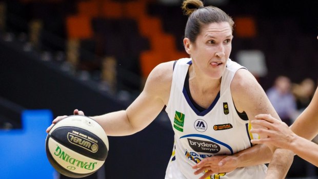 Over and out: Flames guard Belinda Snell played her final home game for Sydney.
